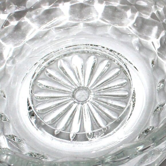 Vintage Homco 2 Piece Clear Glass Patterned Candle Holder - No Box - Picture 16 of 16